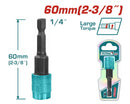 Total Screwdriver Bit Holder With Release 60Mm Professional TAC462602