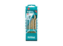 Total 6 Pcs Hss Twist Drill Bits Set 2-8Mm With Case Professional TACSD0065