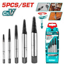 Total 5 Pcs Screw Extractor Set Professional TACSE0056
