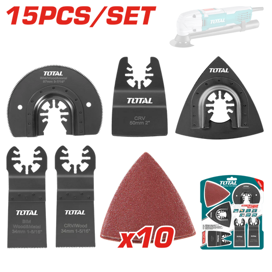 Total Multi Tool Blade Sets 15pcs Taktmt1502