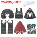 Total Multi Tool Blade Sets 15pcs Taktmt1502