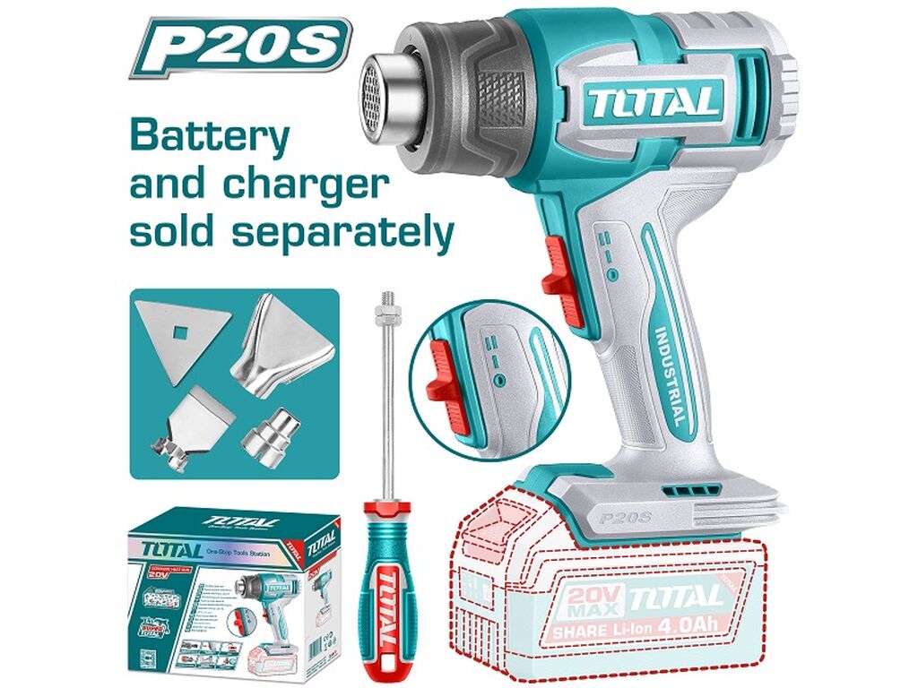 Total 20v P20s Cordless Heat Gun Solo Tbli2003