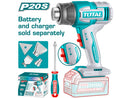 Total 20v P20s Cordless Heat Gun Solo Tbli2003