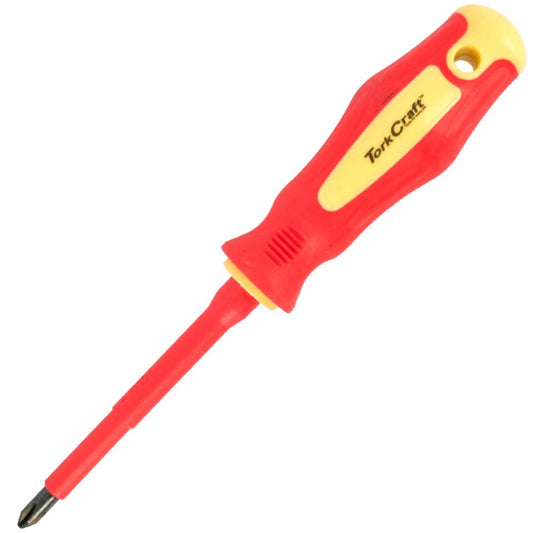 Tork Craft VDE Insulated 1000V Phillips Screwdriver (PH2 x 100mm) – TC16033