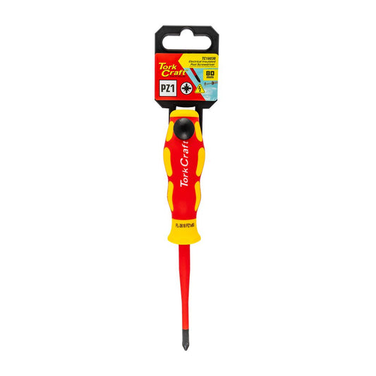 Tork Craft VDE Insulated 1000V Pozidriv Screwdriver (PZ1 x 80mm) – TC16036