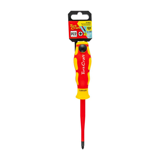 Tork Craft VDE Insulated 1000V Pozidriv Screwdriver (PZ2 x 100mm) – TC16037