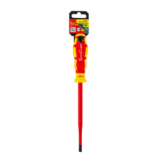 Tork Craft VDE Insulated 1000V Slotted Screwdriver (6.5mm x 150mm) – TC16042