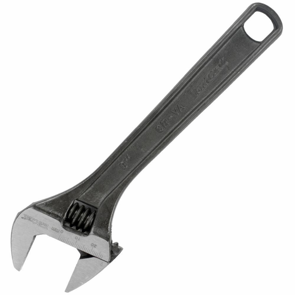 Tork Craft 200mm (8") Chrome Vanadium Adjustable Wrench / Shifting Spanner (0–24mm Jaw Capacity) – TC52008