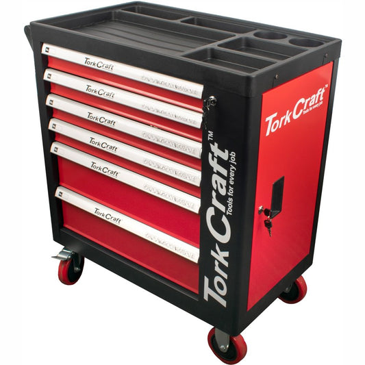 Tork Craft 6-Drawer Heavy-Duty Roller Tool Cabinet with 184-Piece Tool Set – TC620050