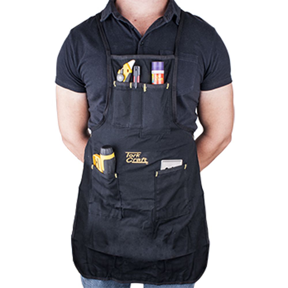 Tork Craft 100% Cotton Heavy-Duty Work Apron with 5 Pocket Tool Holders – TC996110