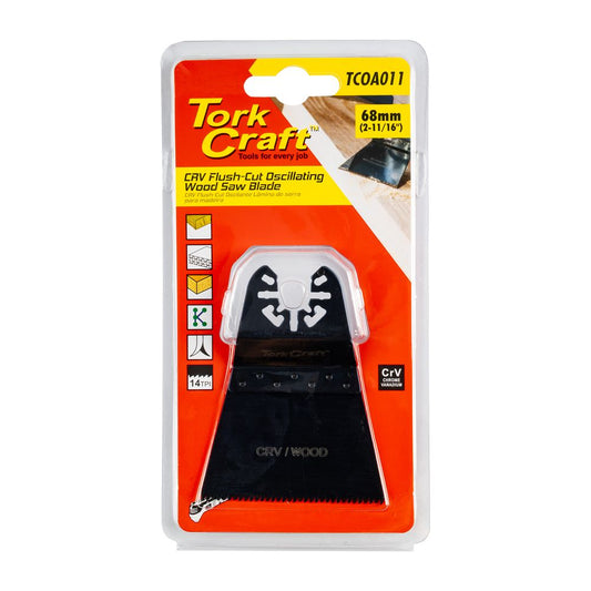 Tork Craft 68mm Universal CrV Oscillating Multi-Tool Wood Saw Blade (14 TPI) – TCOA011