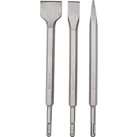 Tork Craft 3-Piece SDS-Plus Masonry Demolition & Tile Chisel Set (Pointed, 20mm & 40mm Flat) – TCYC01401