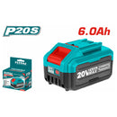 Total 20v P20s 6.0ah Lithium-ion Battery Pack Tfbli2060