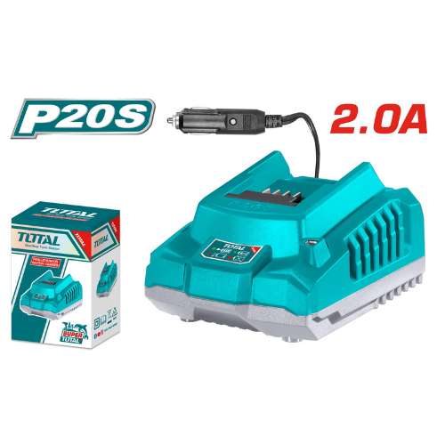 Total 20v P20s 2.0ah Vehicle 12v Battery Charger Tfcli2012
