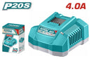 Total 20v P20s 4.0ah Battery Charger Tfcli20411e