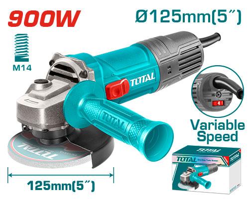Total 220v Angle Grinder 900w "junior Grinder" 125mm Tg10912556