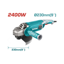 Total 220v Angle Grinder 2400w "daddy Grinder" 230mm Tg1252306