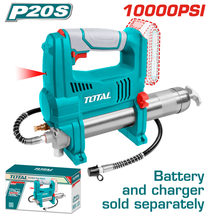 Total 20v P20s Cordless Grease Gun Solo 10 000psi Tggli2010