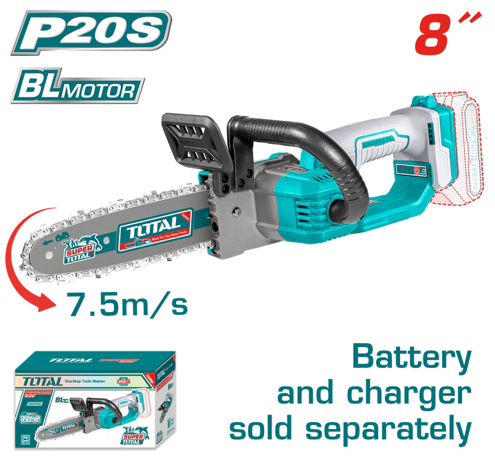 Total 20v P20s Lithium-ion Chain Saw Solo Garden Tool Tgsli2085