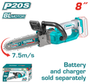 Total 20v P20s Lithium-ion Chain Saw Solo Garden Tool Tgsli2085