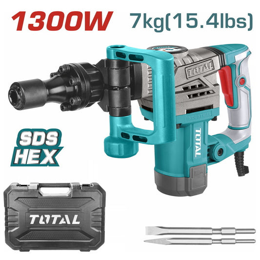 Total 220v Demolition Breaker Chipper 1300w/7kg Th2130016