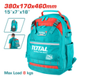 Total Tool Backpack With Integrated Laptop Compartment Professional THBP02025