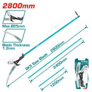 Total Extendable Pole Saw & Pruner Garden Tool Professional THEPS25281