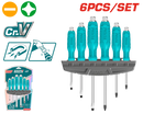 Total 6 Pcs Go-through Screwdriver Set Thgss35061