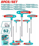 Total 8 Pcs T-Handle Torx Wrench Set Professional THHW80836