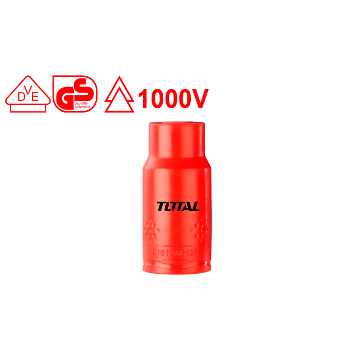 Total 1000V 1/2"  Insulated Hexagon  Socket 17Mm Professional THIHAST12171