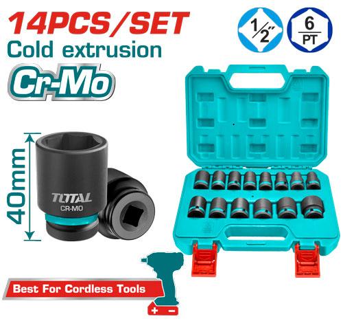 Total 14 Pcs 1/2"dr. Impact Socket Set Thistd12141