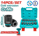 Total 14 Pcs 1/2"dr. Impact Socket Set Thistd12141