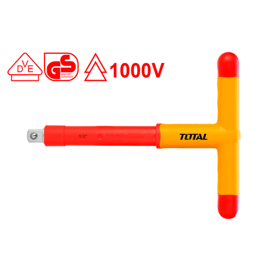 Total 1000V 1/2" Insulated T-Handle Wrench 140Mm Professional THITH121