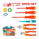 Total 6Pcs 1000V Insulated Electricians Set Professional THKIST3062
