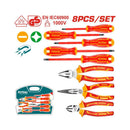 Total 8Pcs 1000V Insulated Electricians Set Professional THKIST3082