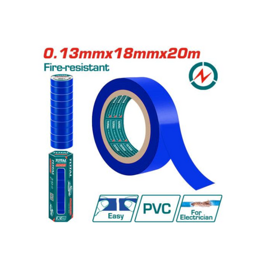 Total Pvc Insulation Tape 20M Blue Professional THPET1010