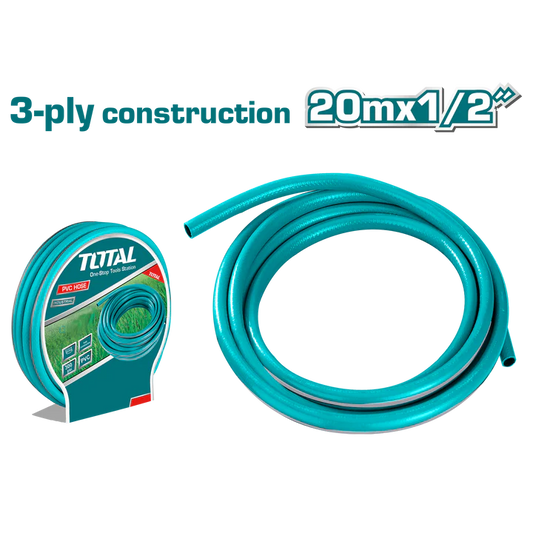 Total 1/2" Pvc Hose 20M X 1/2"  Professional THPH2001