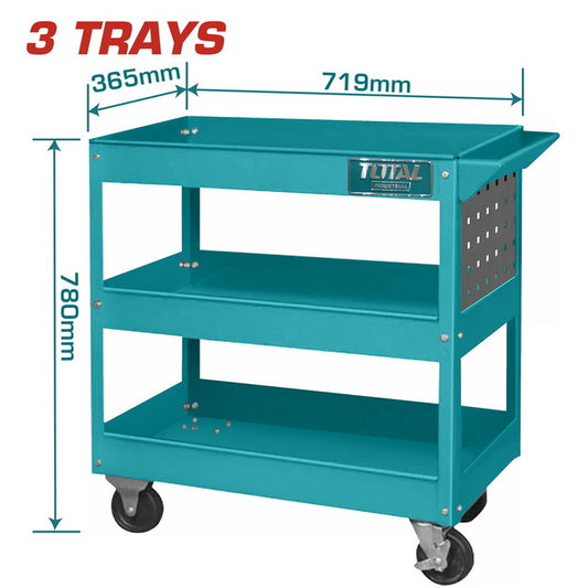 Total 3 Tier Tool Cart Professional THPTC301