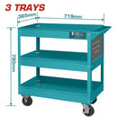 Total 3 Tier Tool Cart Professional THPTC301