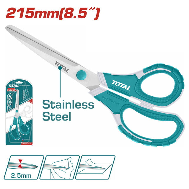 Total General Purpose/Office/Workshop Scissors 8.5"/215Mm Professional THSCRS812001