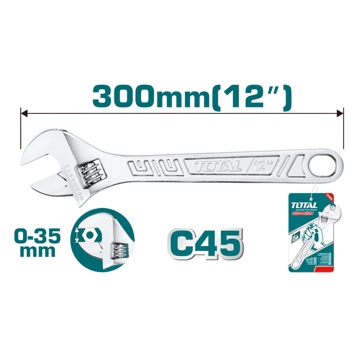Total Adjustable Wrench 12"/300Mm Professional THT1010123