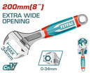 Total Adjustable Wrench Extra Wide 8"/200Mm Professional THT101086