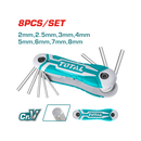 Total Folding Hex Key Set 2-8Mm Professional THT1061826