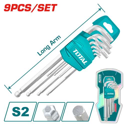 Total Ball Point Hex Key 1-10Mm Professional THT106291