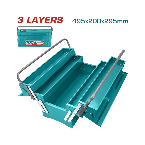 Total 3 Layer Cantilever Tool Box Professional THT10701
