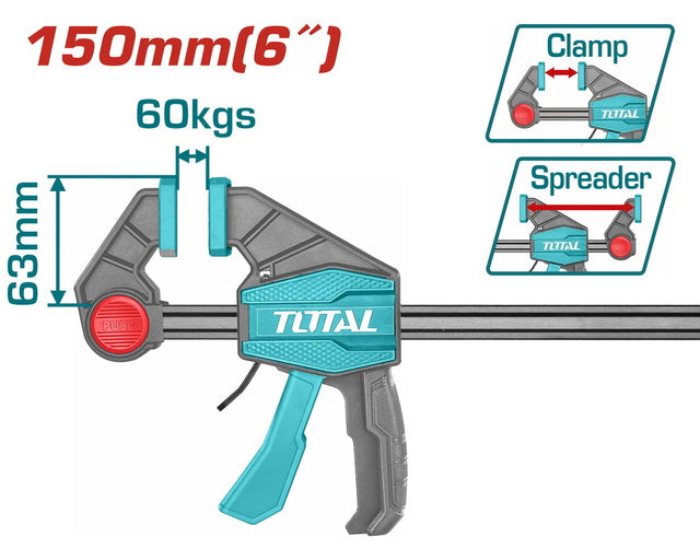 Total Quick Bar Clamp 6"/15cm Tht1340601