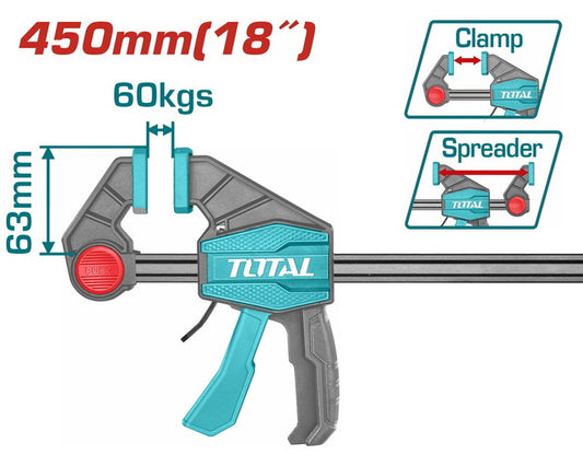 Total Quick Bar Clamp 18"/45cm Tht1340603