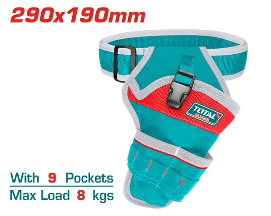 Total Drill Holster With Screws Compartment. Hip Or Shoulder Strap Mount Incl. Professional THT16P30125