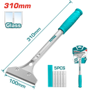 Total Metal Scraper 310Mm Professional THT183201