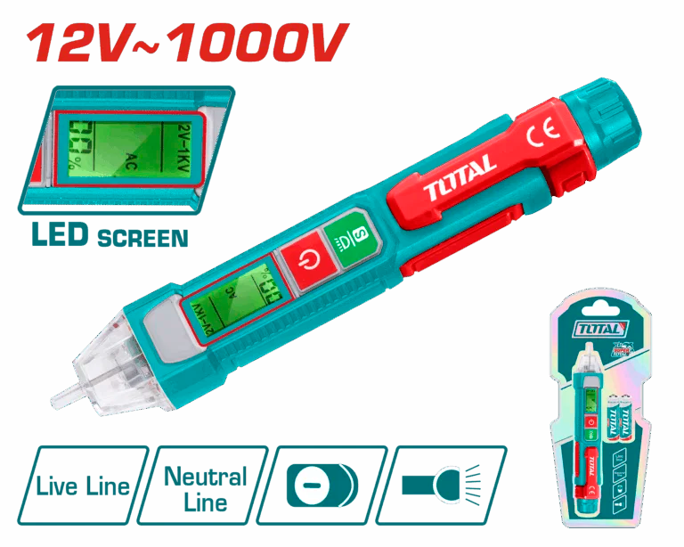 Total Ac Voltage Detector 12V-1000V Professional THT210003